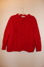Red Wool Sweater Size S