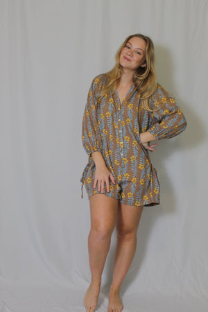 Printed Slouchy Romper